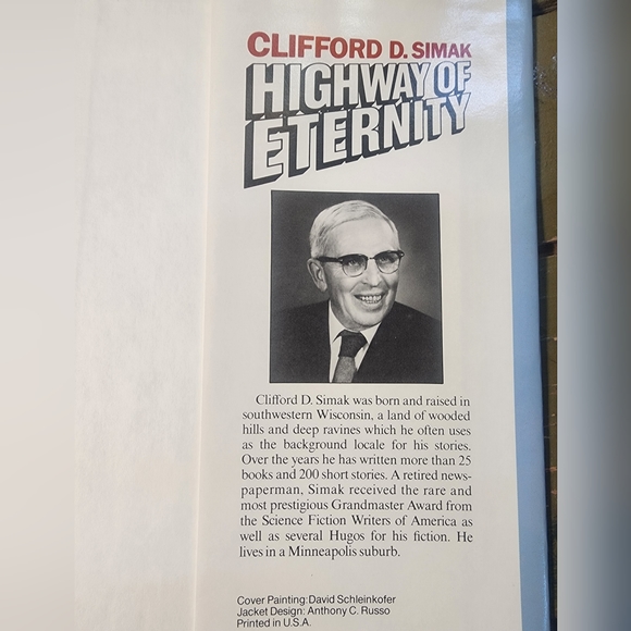 Highway of Eternity by Clifford D. Simak Vintage SciFi Fantasy Hardcover Book - Picture 3 of 4
